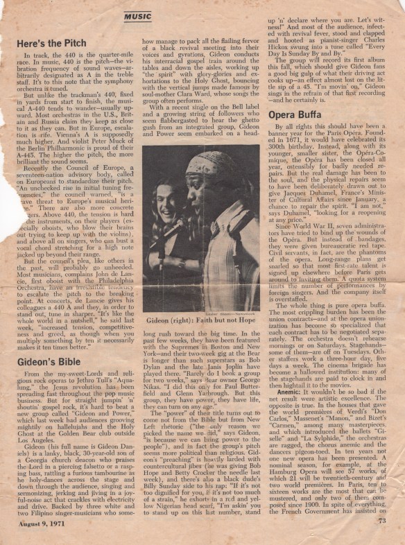 gideon review in newsweek